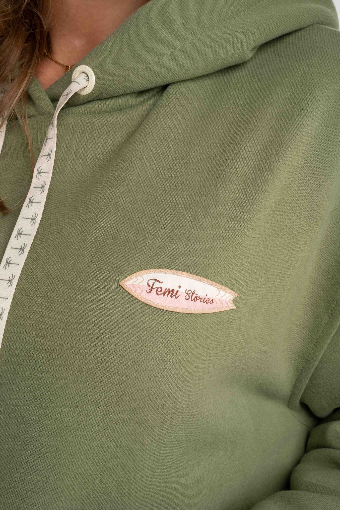 KHAKI HOODIE - AURENA
