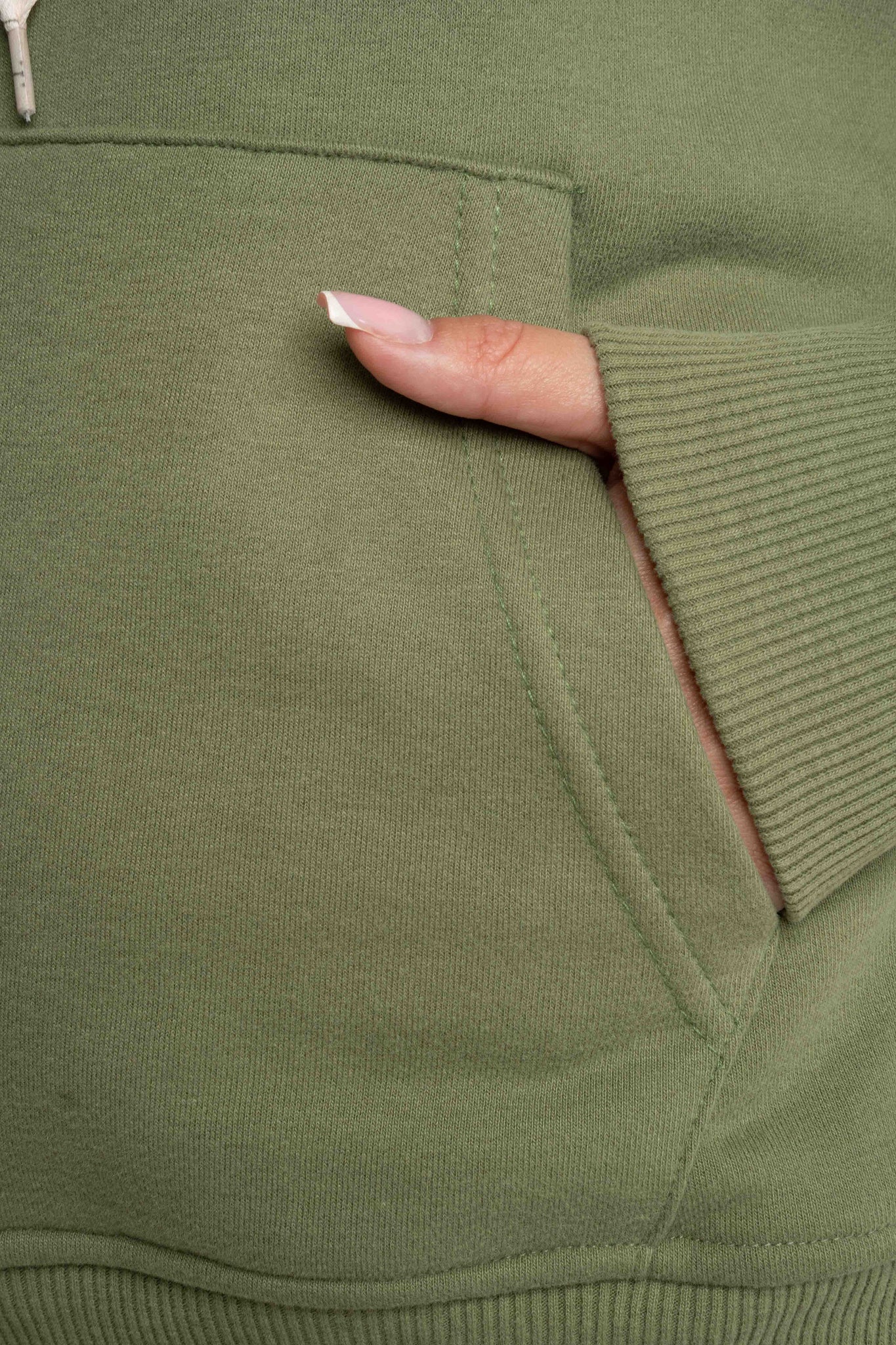 KHAKI HOODIE - AURENA