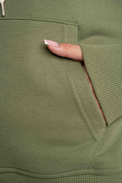 KHAKI HOODIE - AURENA