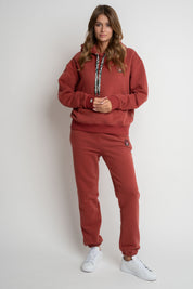 BRICK RED HOODIE - AURENA