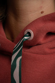 BRICK RED HOODIE - AURENA