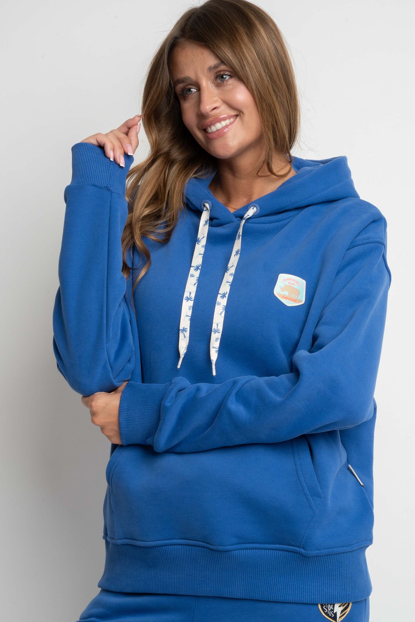 CORNFLOWER BLUE HOODIE - AURENA