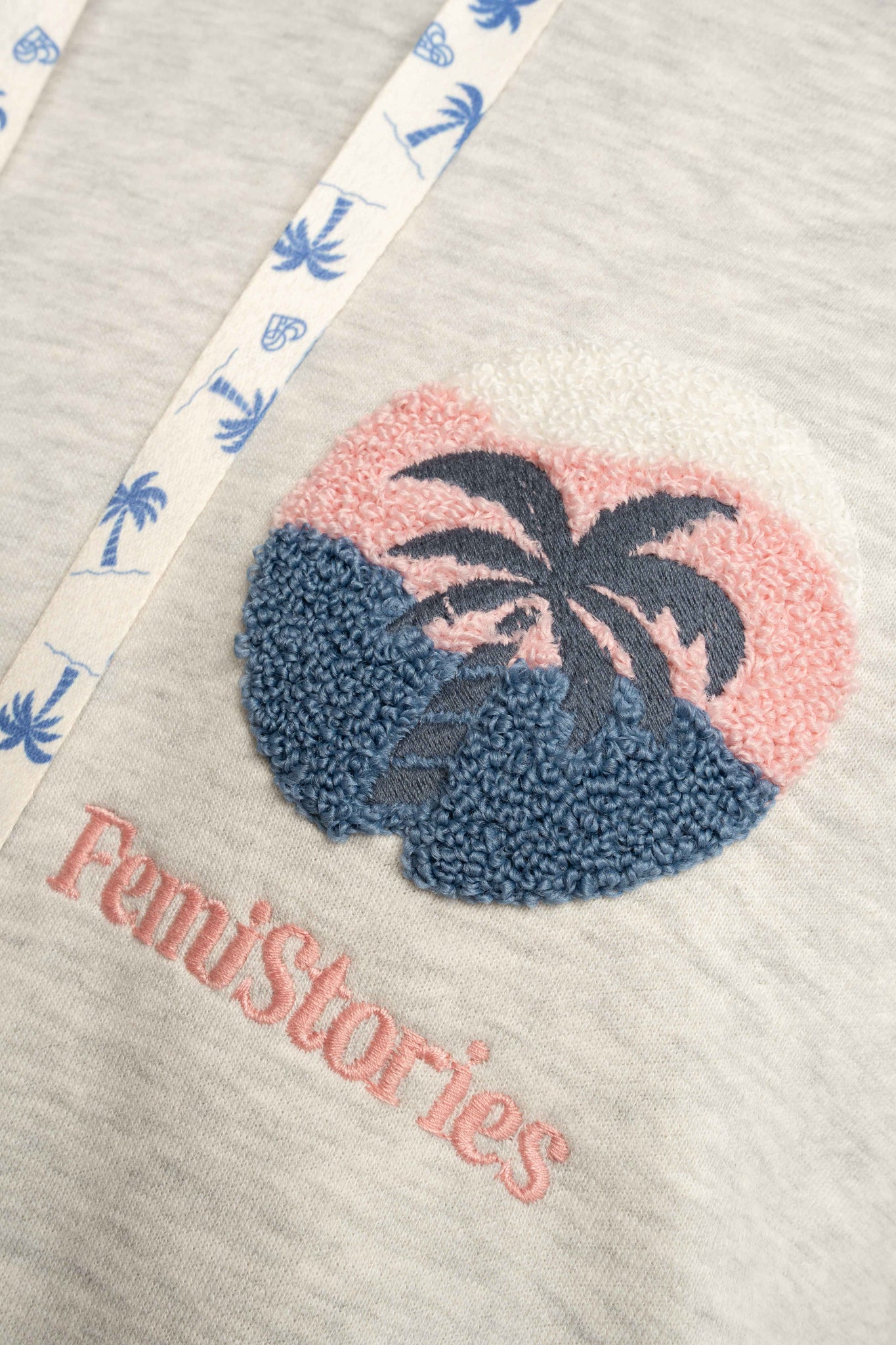 BLUZA OVERSIZE Z KAPTUREM SZARY MELANŻ - SANIBEL