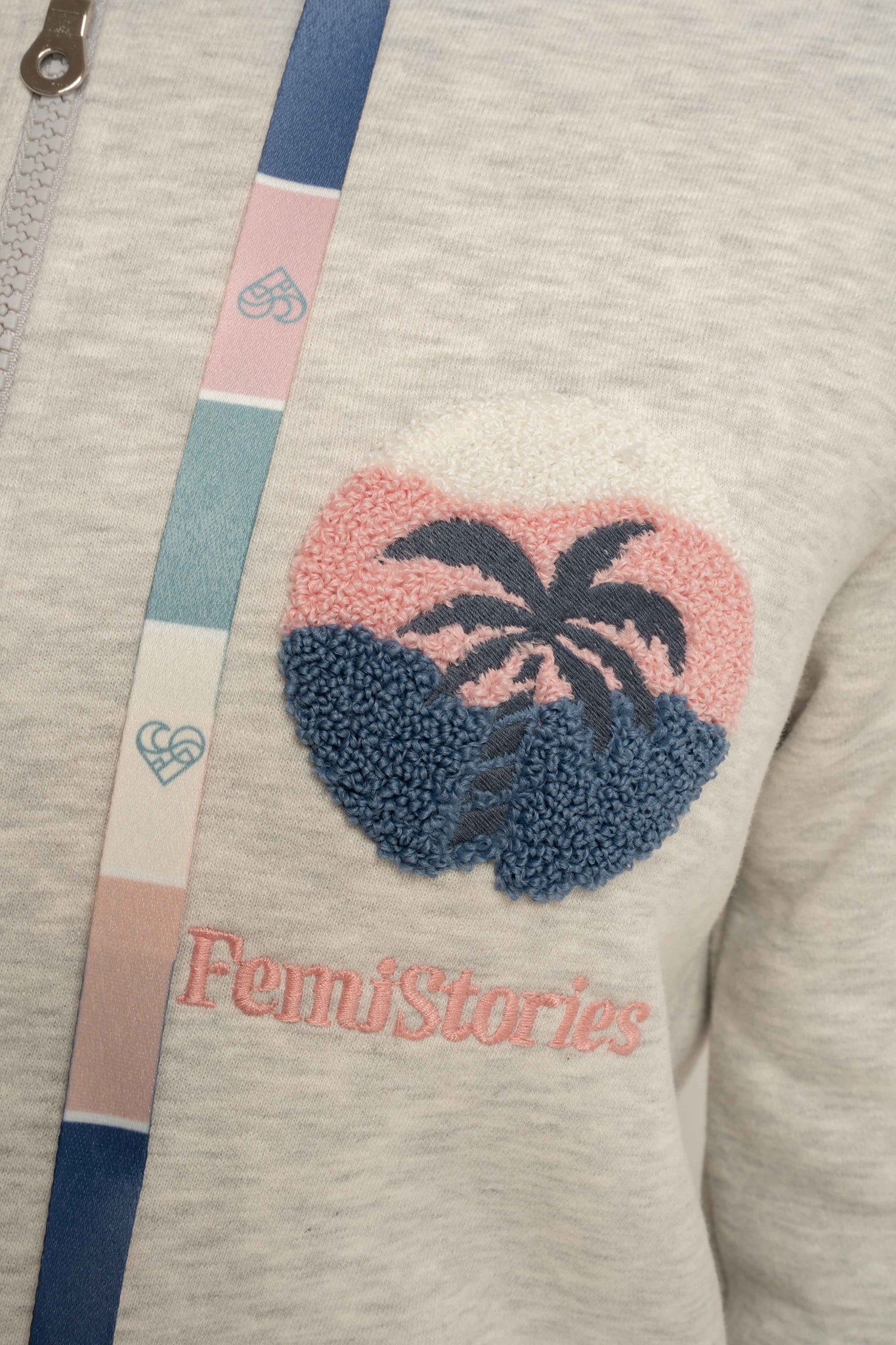 BLUZA ROZPINANA Z KAPTUREM SZARA - INI