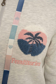 BLUZA ROZPINANA Z KAPTUREM SZARA - INI