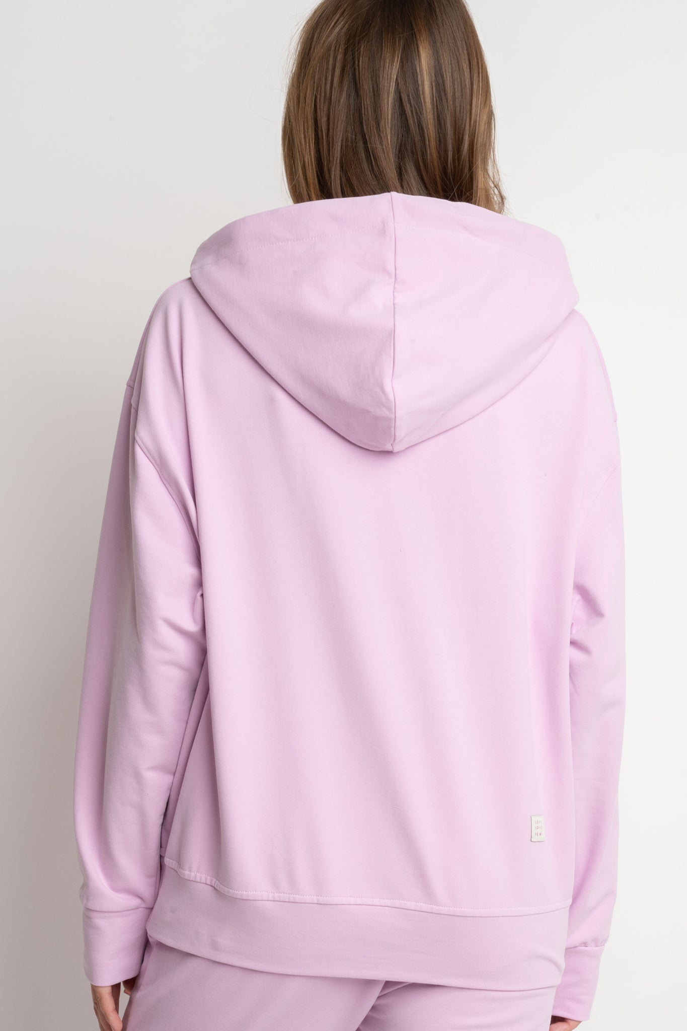 BLUZA Z KAPTUREM RÓŻOWA  - AURENA