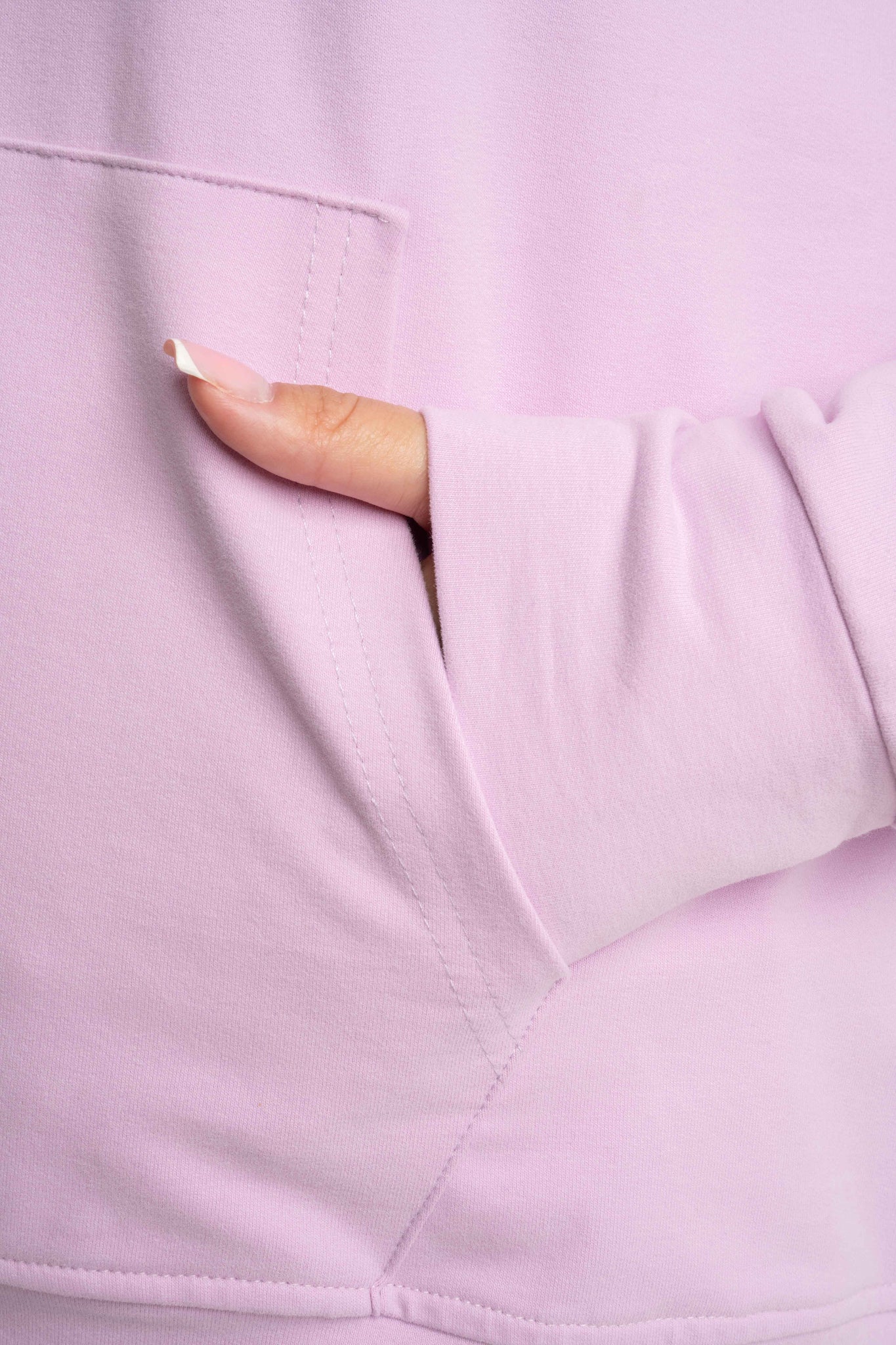 BLUZA Z KAPTUREM RÓŻOWA  - AURENA