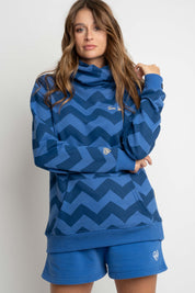 AZURE BLUE HOODIE - RUM