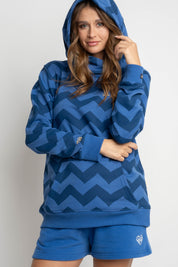 AZURE BLUE HOODIE - RUM