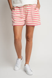 VELVET SHORTS NAVY BLUE WITH STRIPES - MOLOKAI