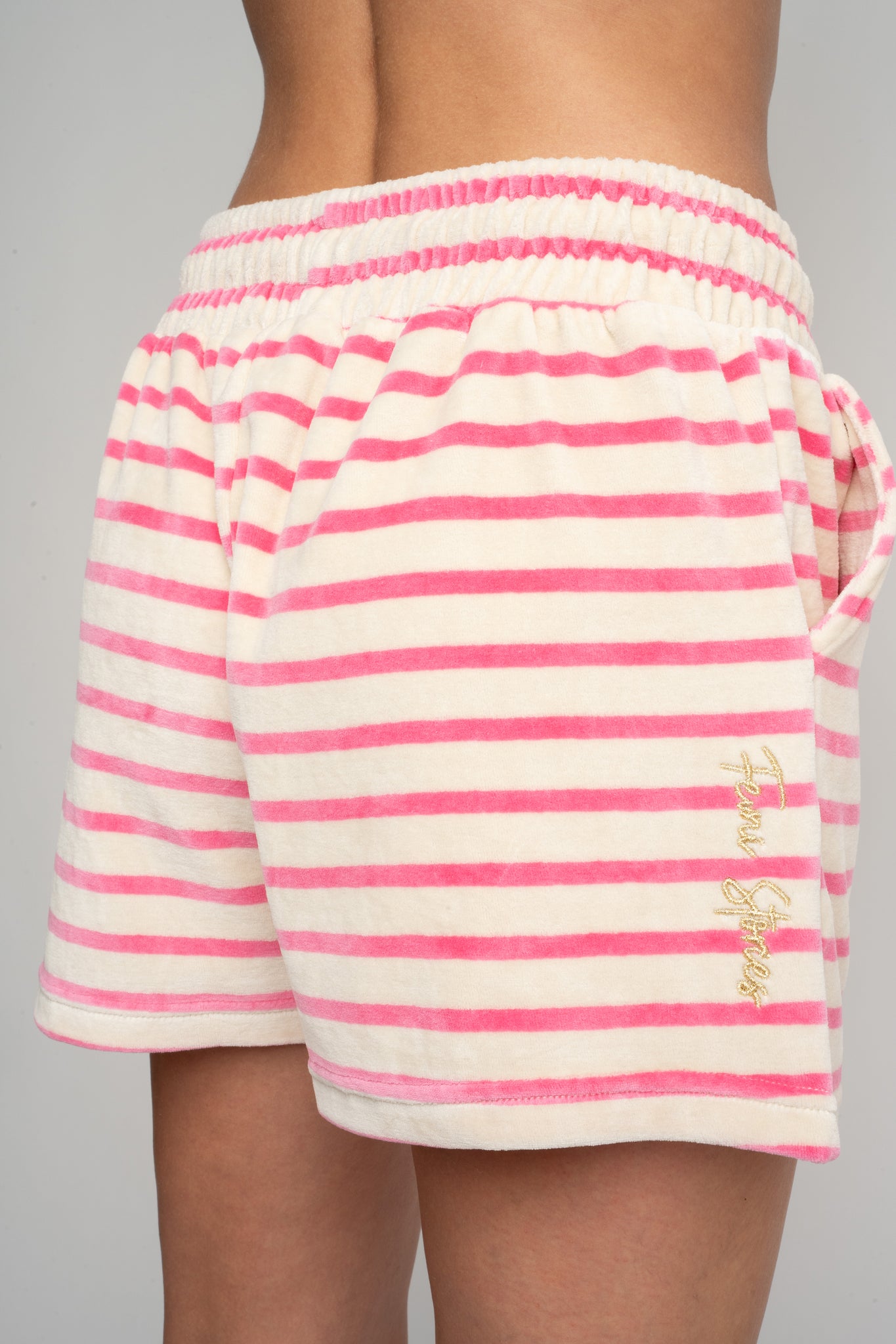 VELVET SHORTS NAVY BLUE WITH STRIPES - MOLOKAI