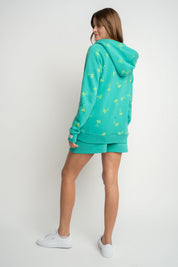 BLUZA Z KAPTUREM AMUR - GARDEN GREEN