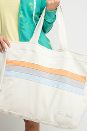 APRES BEACH SHOPPER BAG CREAM - BORA BORA