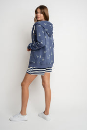 BLUZA Z KAPTUREM AMUR - NAVY