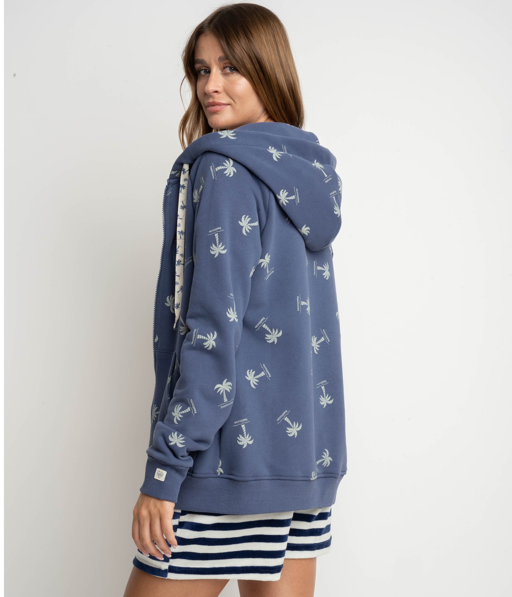 BLUZA Z KAPTUREM AMUR - NAVY