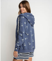 BLUZA Z KAPTUREM AMUR - NAVY