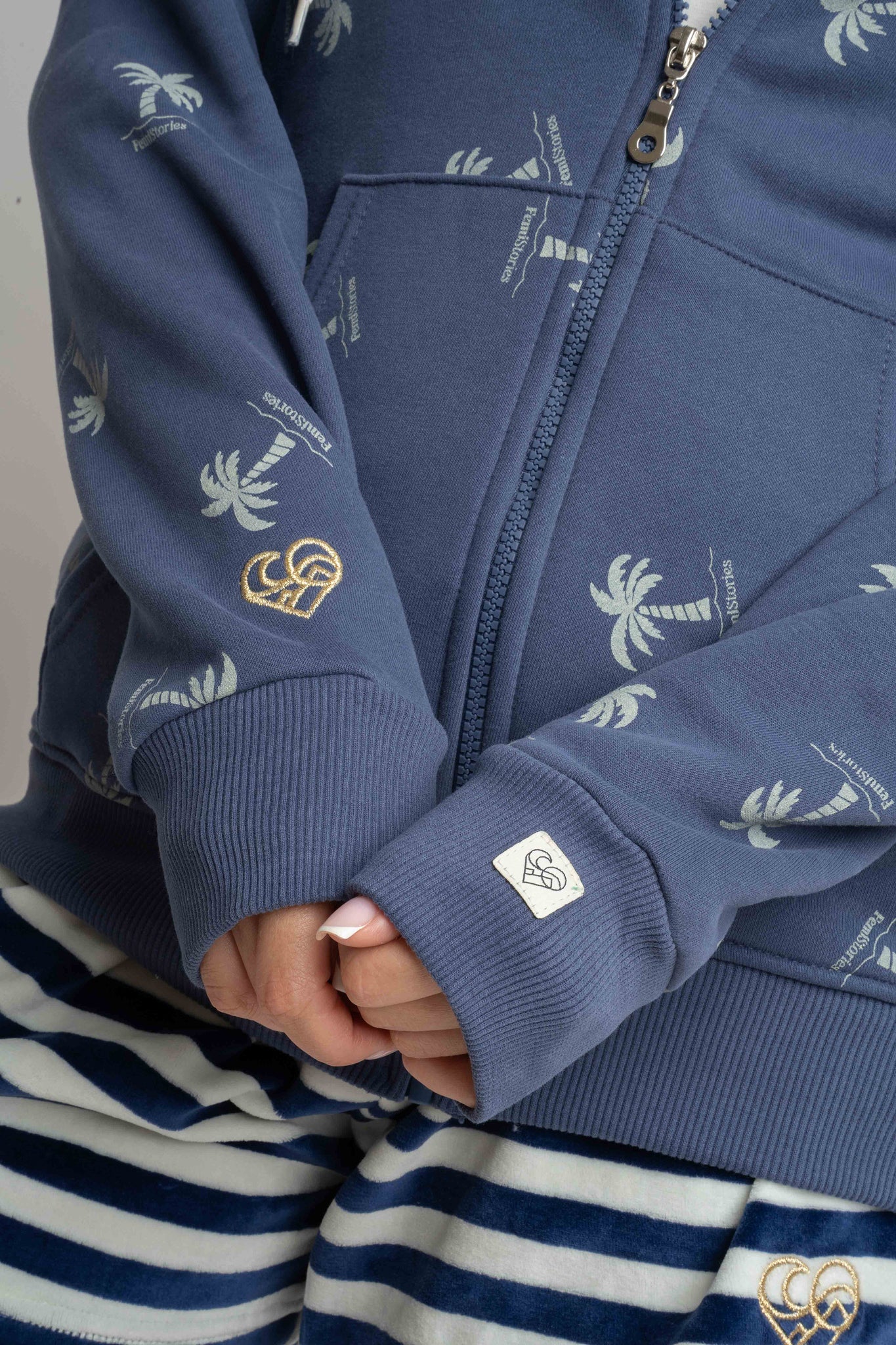 BLUZA Z KAPTUREM AMUR - NAVY