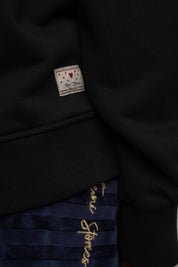 BLACK HOODED SWEATSHIRT - EMMA