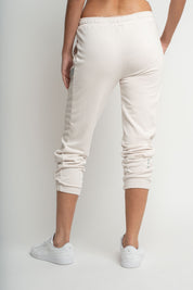 FITTED BEIGE SWEATPANTS - MAUI