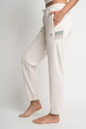 FITTED BEIGE SWEATPANTS - MAUI