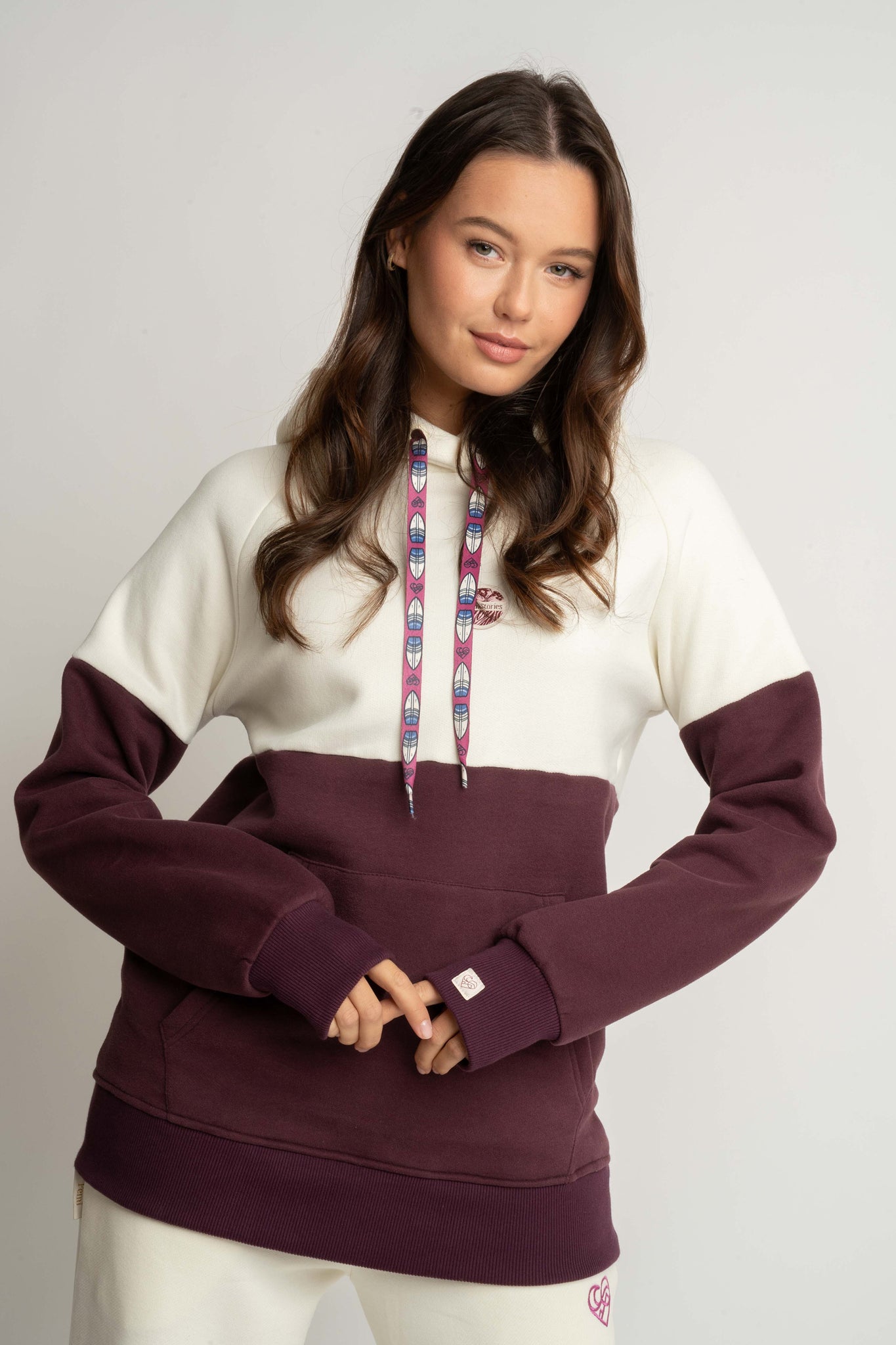 BLUZA Z KAPTUREM FIOLETOWA - KENTA