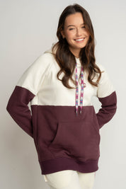 BLUZA Z KAPTUREM FIOLETOWA - KENTA