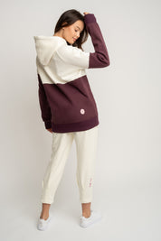 BLUZA Z KAPTUREM FIOLETOWA - KENTA