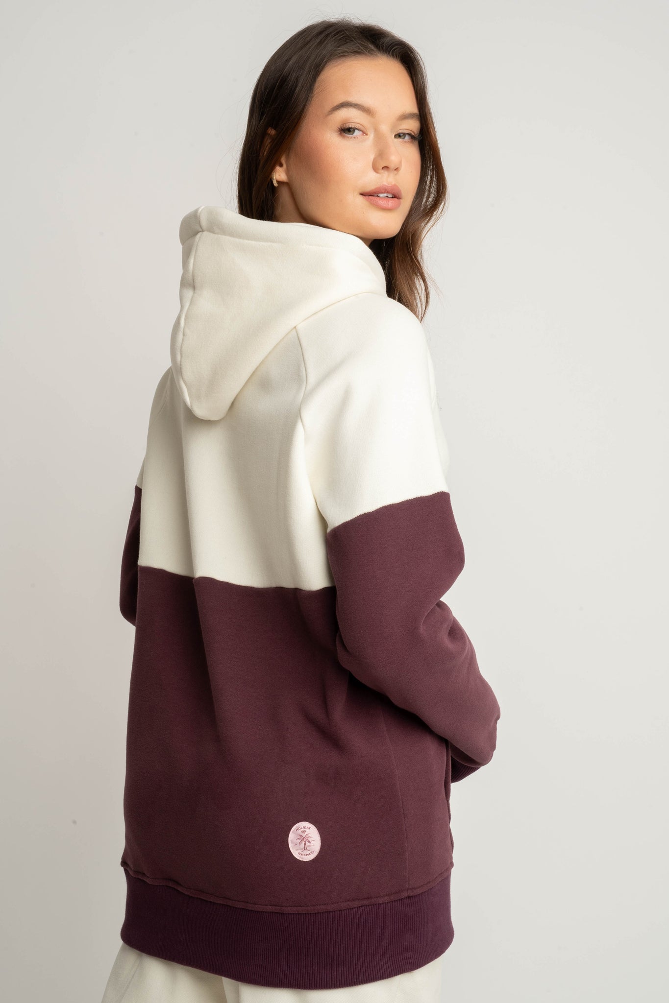 BLUZA Z KAPTUREM FIOLETOWA - KENTA