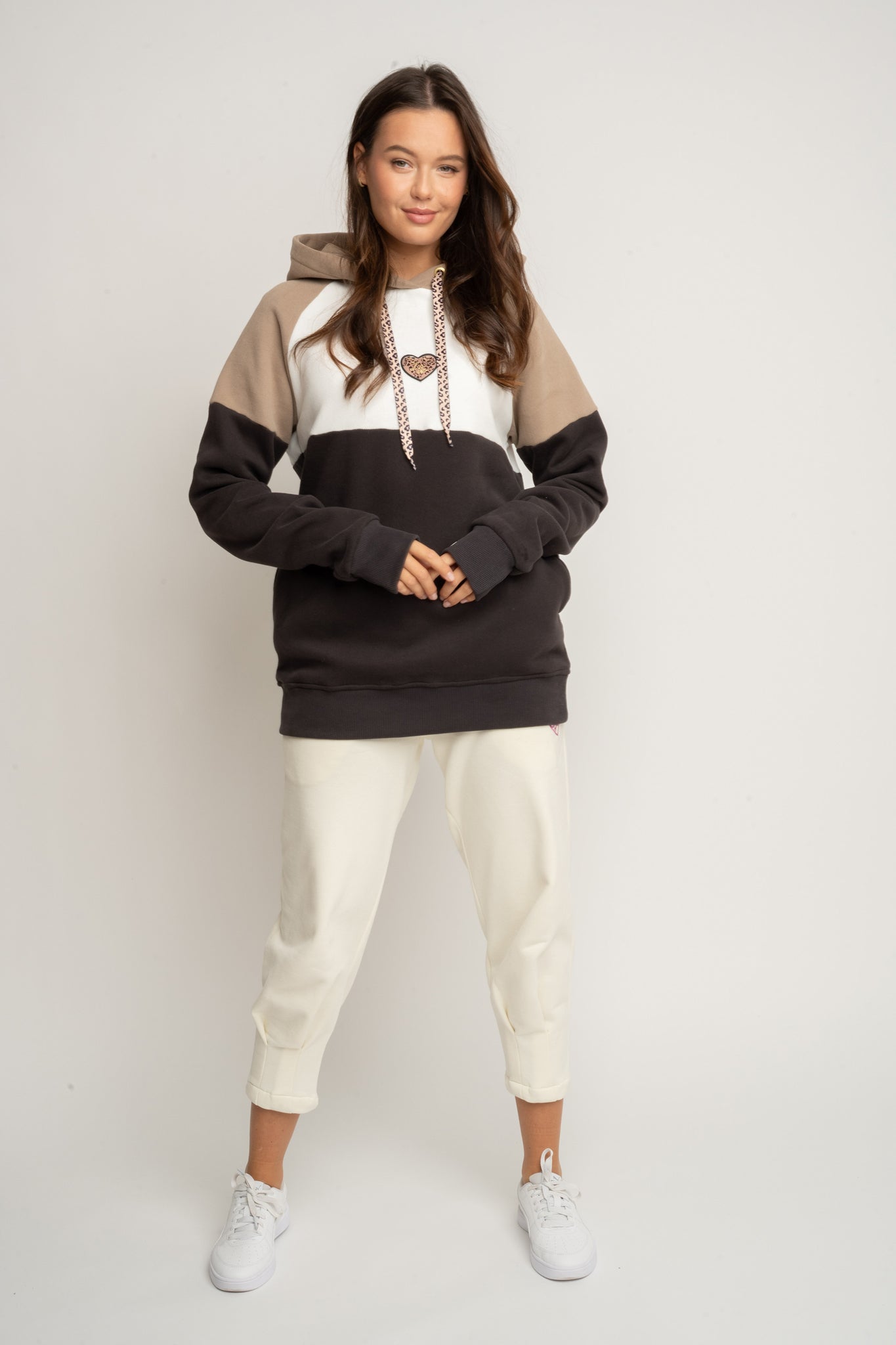 BLUZA Z KAPTUREM KHAKI - NEMOS