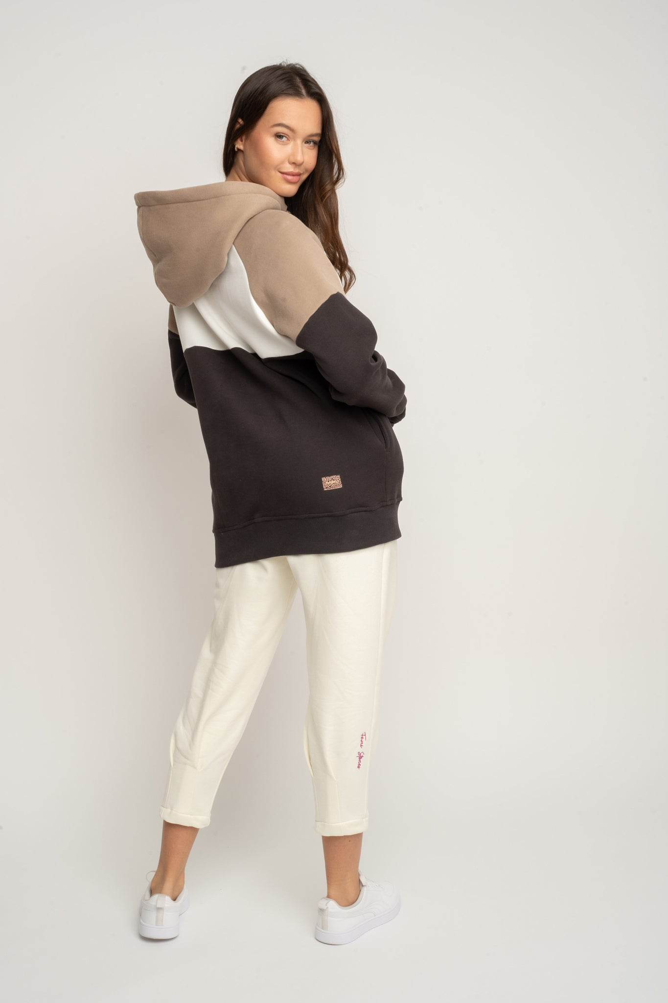 BLUZA Z KAPTUREM KHAKI - NEMOS