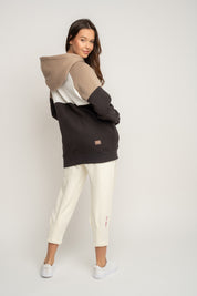 BLUZA Z KAPTUREM KHAKI - NEMOS