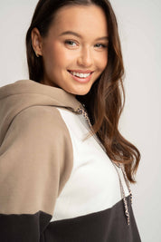 BLUZA Z KAPTUREM KHAKI - NEMOS