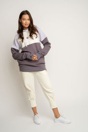 BLUZA Z KAPTUREM FIOLETOWA - NEMOS