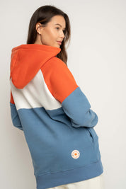 BLUZA Z KAPTUREM NIEBIESKA - NEMOS