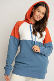 BLUZA Z KAPTUREM NIEBIESKA - NEMOS