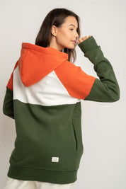 BLUZA Z KAPTUREM W KOLORZE KHAKI - NEMOS
