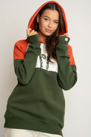 BLUZA Z KAPTUREM W KOLORZE KHAKI - NEMOS