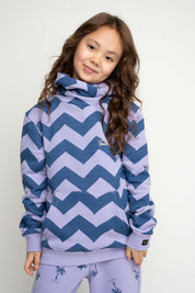 CHILDREN'S LAVENDER HOODED SWEATSHIRT - RUM