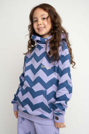 CHILDREN'S LAVENDER HOODED SWEATSHIRT - RUM