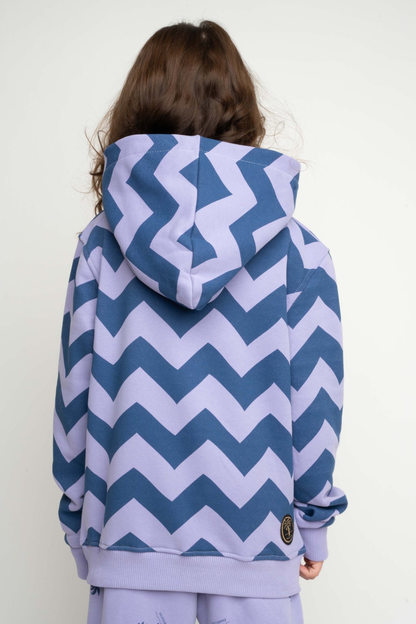 CHILDREN'S LAVENDER HOODED SWEATSHIRT - RUM