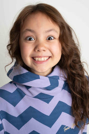 CHILDREN'S LAVENDER HOODED SWEATSHIRT - RUM