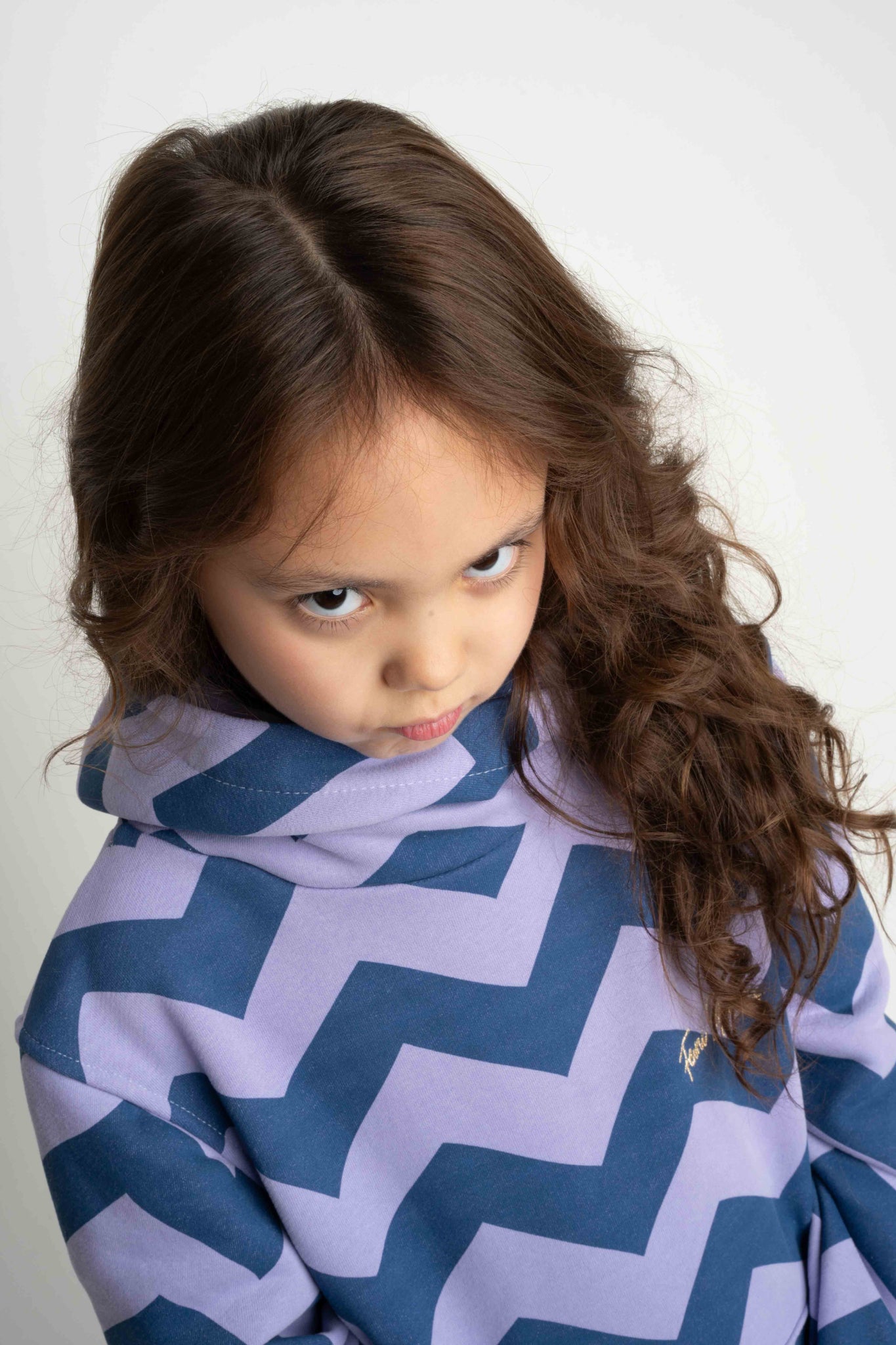 CHILDREN'S LAVENDER HOODED SWEATSHIRT - RUM