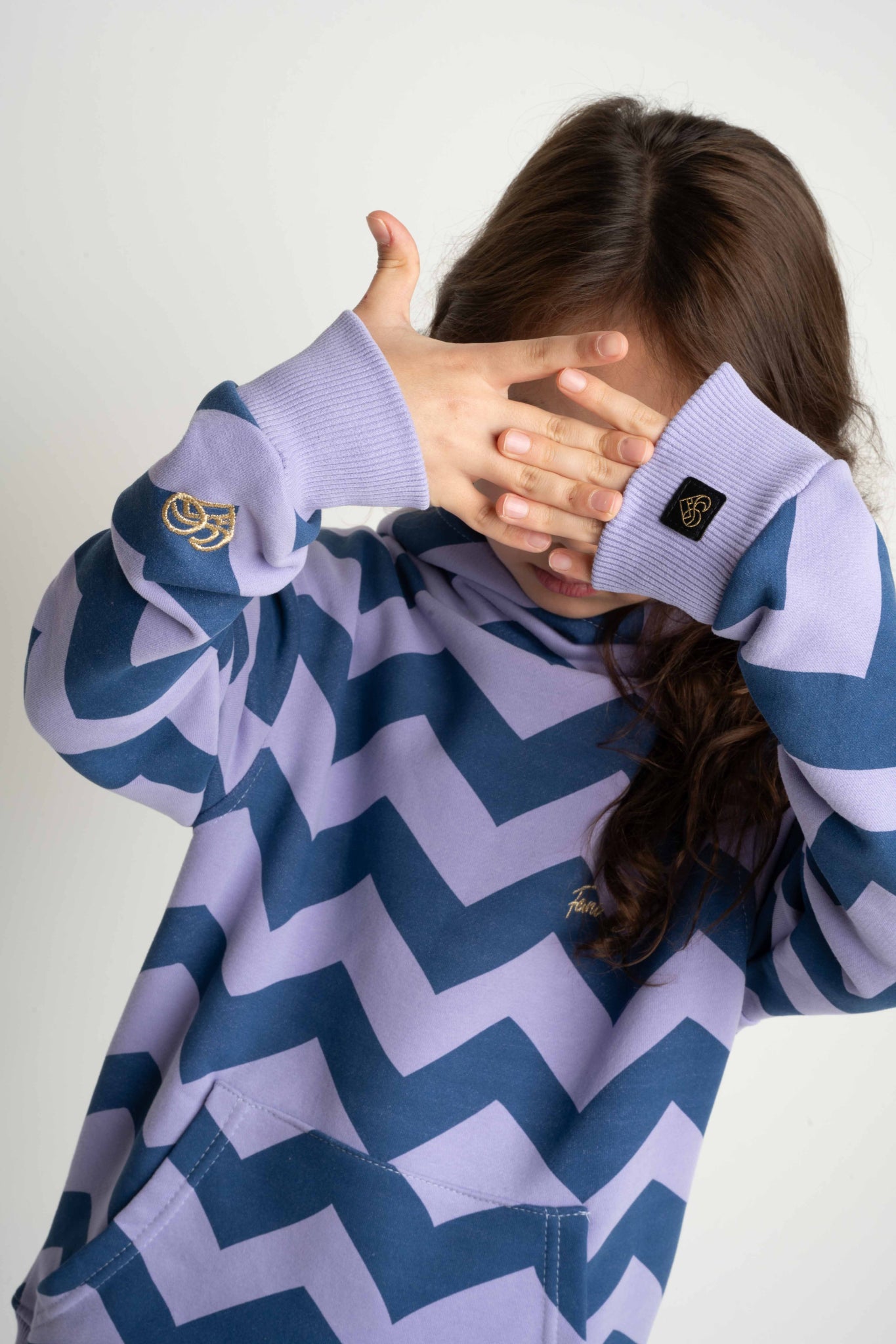 CHILDREN'S LAVENDER HOODED SWEATSHIRT - RUM
