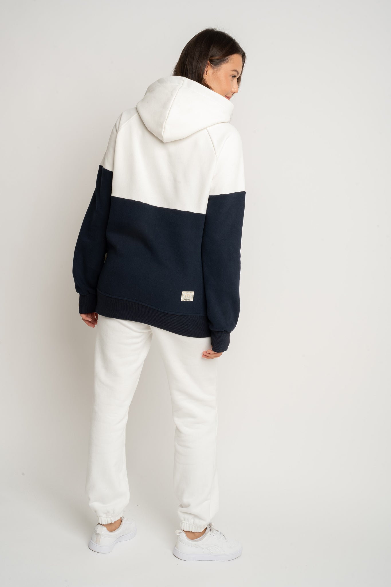 BLUZA Z KAPTUREM GRANATOWA - KENTA