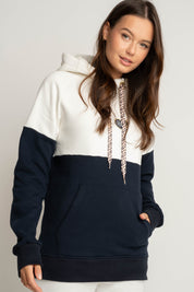 BLUZA Z KAPTUREM GRANATOWA - KENTA