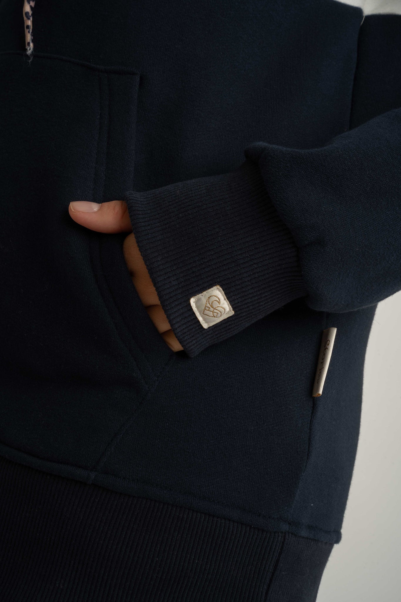 BLUZA Z KAPTUREM GRANATOWA - KENTA