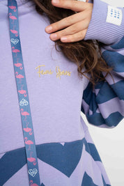 CHILDREN'S LAVENDER HOODED SWEATSHIRT - KENTA
