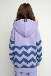 CHILDREN'S LAVENDER HOODED SWEATSHIRT - KENTA