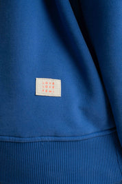 BLUZA Z KAPTUREM CIEMNONIEBIESKA - AURENA