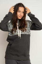 BLUZA Z KAPTUREM SZARA  - KENTA